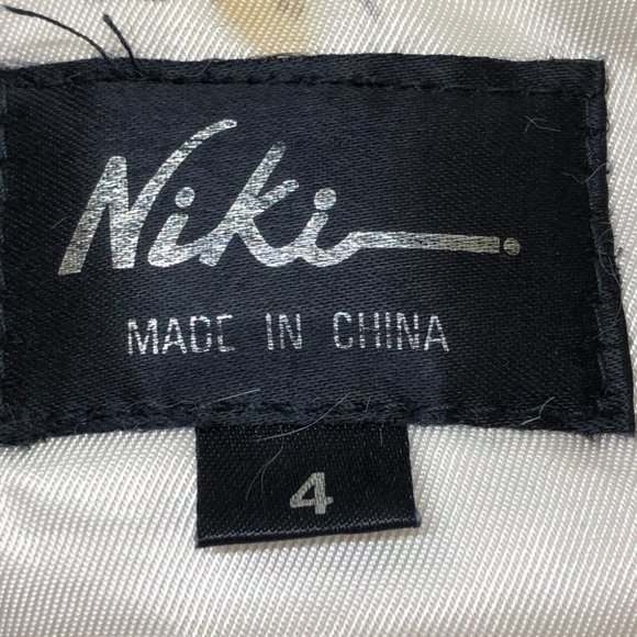 Niki Ivory Off White Vintage Genuine Rabbit Fur Coat kids size 4 - Picture 3 of 16